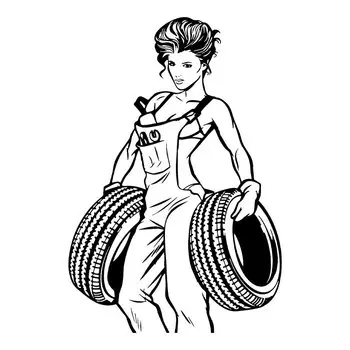 Настенная наклейка ROWNOCEAN Sexy Girl