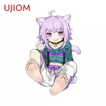 Настенная наклейка UJIOM Nekomata Okayu Hololive Chibi