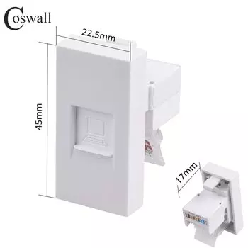 Настенная панель Coswall с розеткой ЕС + умный WiFi-выключатель Tuya