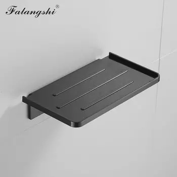 Настенная полка для ванной FALANGSHI черная