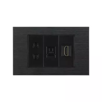 Настенная розетка Atlantic 2 контакта с евровилкой