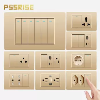 Настенная розетка PSSRISE, 5 В, 2,1 А, USB Type-c
