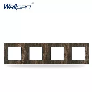 Настенная розетка Wallpad S6 1-4 клавиши USB древесный дизайн