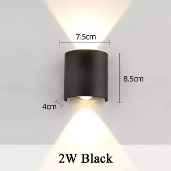 Светодиодная настенная уличная лампа, водонепроницаемый светильник для сада, комнатный настенный светильник для спальни, лестницы, настенный светильник, IP65