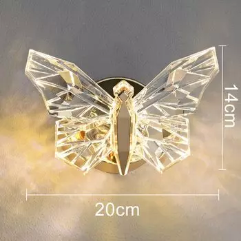 Настенная светодиодная лампа YUGUUK бабочка теплый свет