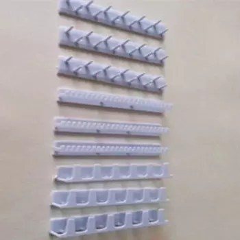 Настенная вешалка для украшений Lesaiyarr, пластиковая, белая, 9 шт