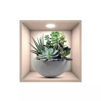 Настенная виниловая наклейка AsenArt Бонсай 30x30 см