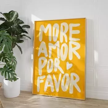 Настенная живопись "More Amor Por Favor"