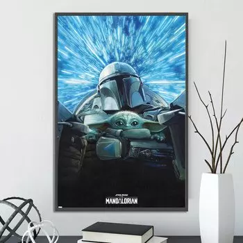 Настенное искусство Star Wars Mandalorian HERO CROSS