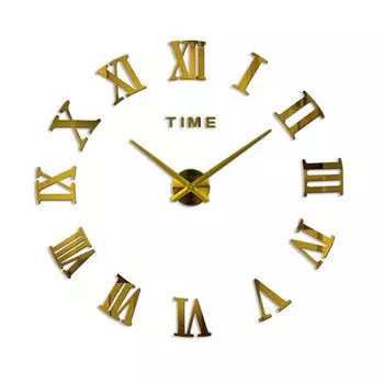 Настенные часы 3D зеркальные акриловые