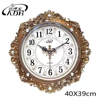 Настенные часы из пластика с павлинom