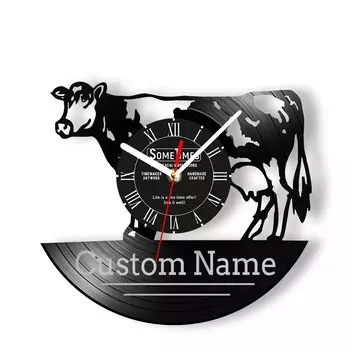 Настенные часы из винила