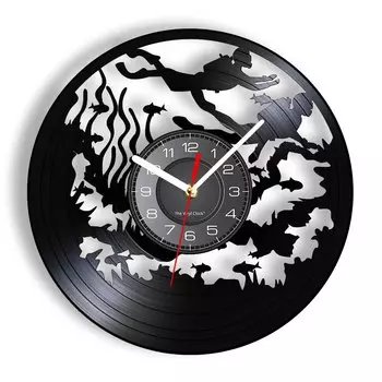 Настенные часы из винила The Vinyl Clock