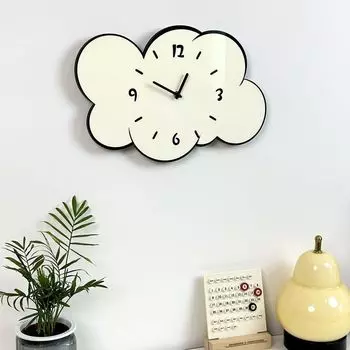 Настенные часы с кроличьими ушками белые