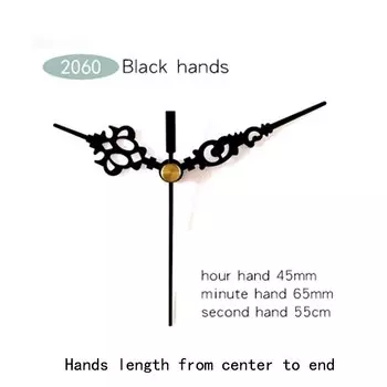 Настенные часы Yurudder White Axis, черные и серебристые