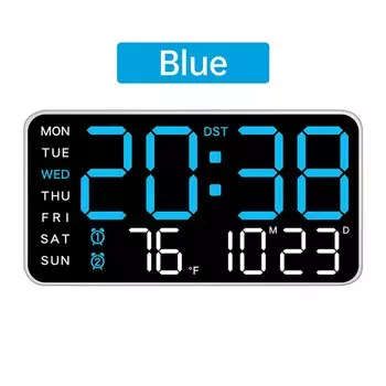 Настенные часы с температурой и будильником