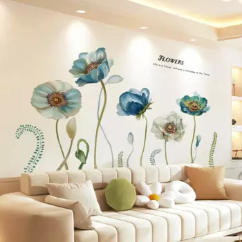 Настенные наклейки богемные цветы skyfragrant