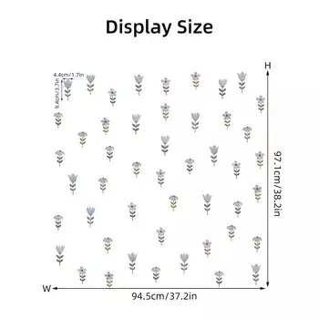 Настенные наклейки BRUP мультяшные цветы