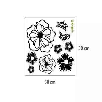 Настенные наклейки цветы HANDANWEIRAN
