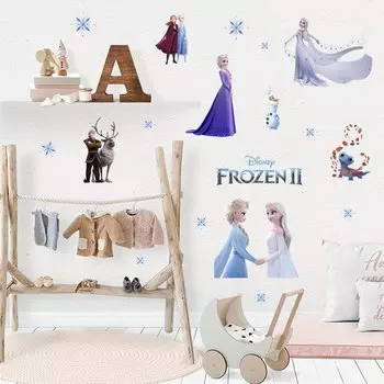 Настенные наклейки Disney Frozen Эльза и Анна