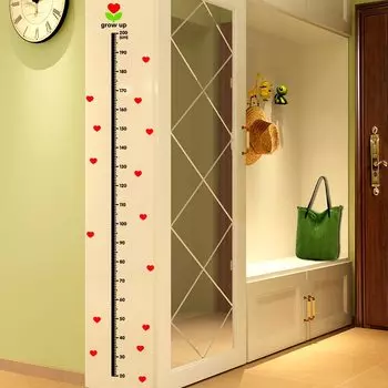 Любовь Сердце Измерение Высоты Наклейки На Стены Домашний Декор DIY Простая Таблица Линейка Украшения Для Детских Комнат Наклейки Настенное Искусство 20-200 см