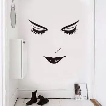 Настенные наклейки HonC "Красивые черты лица", ПВХ