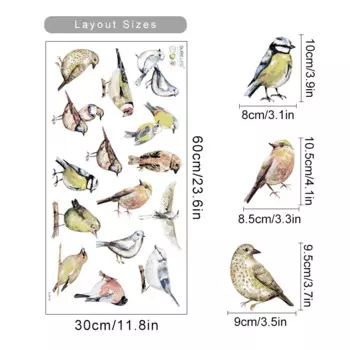 Настенные наклейки Kingsmile птицы