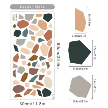 Настенные наклейки Kingsmile Терраццо для детской