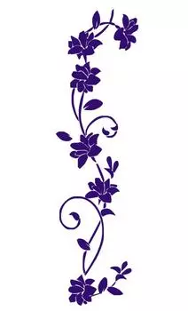 Настенные наклейки OUJING с цветами и виноградом