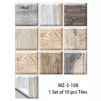 Настенные наклейки OUJING с текстурой древесины