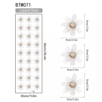 Настенные наклейки ромашки Sproutfox