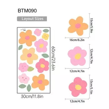 Настенные наклейки Sproutfox бохо цветы для детской