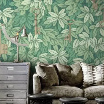 Настенные обои Beibehang на заказ для гостиной, дивана, фона для телевизора, винтажные растения, листья, фото, настенное покрытие, фотообои 3D