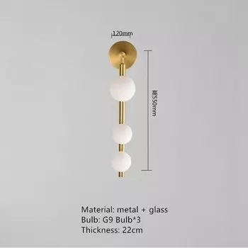 Настенные светильники IWP белые стеклянные