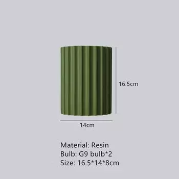 Настенные светильники IWP G9 зеленый/оранжевый/белый/темно-серый