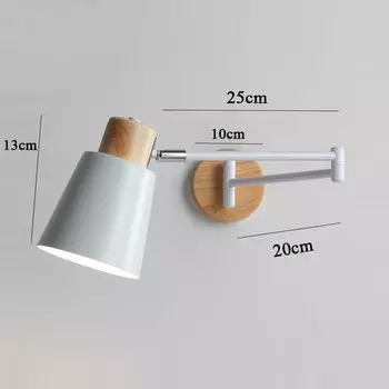 Настенные светильники KINLAMS дерево и металл