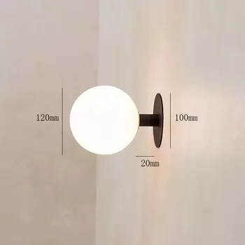 Настенные светильники ksdligh золотые со стеклянным шаром