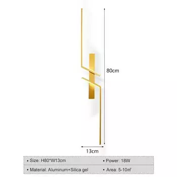 Настенные светильники MANGDAL черные и золотые