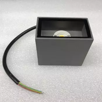 Настенные светильники QLTEG, серые, алюминиевые, 5 или 10 Вт