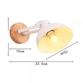 Настенные светильники SIKEBOTE деревянные белые