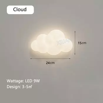 Настенные светильники XIUAN Белые облака для детской 220В