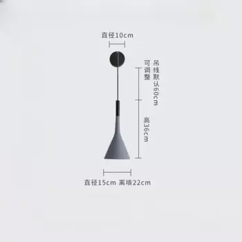 Настенные светильники ZODOLAMP, алюминиевые, черные, белые, серые, E27