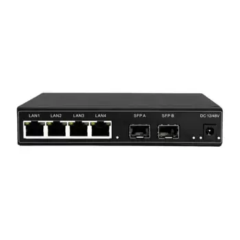 Настенный 4 порта 10/100 Мбит/с Ethernet PoE коммутатор, гигабитный неуправляемый сетевой PoE коммутатор с 2 портами SFP s