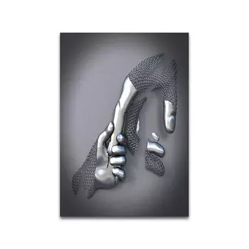 Настенный абстрактный портрет MINISO, холст