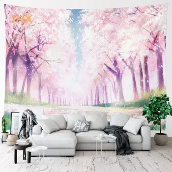 Настенный гобелен аниме IHX, полиэстер/хлопок