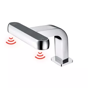 Настенный ИК-с автоматическим датчиком мыла, бесконтактный смеситель для раковины в ванной комнате, светодиодный смеситель для раковины с датчиком
