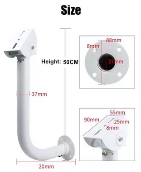 Новый настенный кронштейн для камеры наружного наблюдения из алюминиевого сплава, удлиненный, усиленный, настенный, универсальный, с поддержкой утконоса