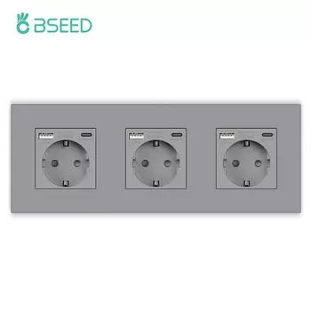 Настенный переключатель BSEED 1/2/3 клавиш с USB