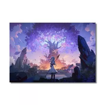 Настенный плакат Фриэрен за пределами путешествия MINISO