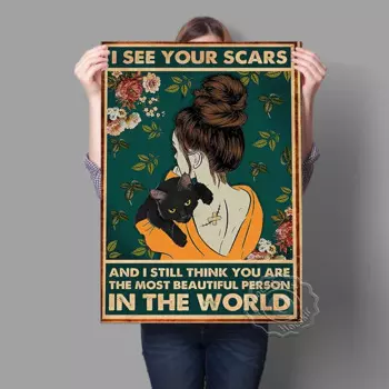 Настенный плакат Hocskir "Я вижу твои шрамы"